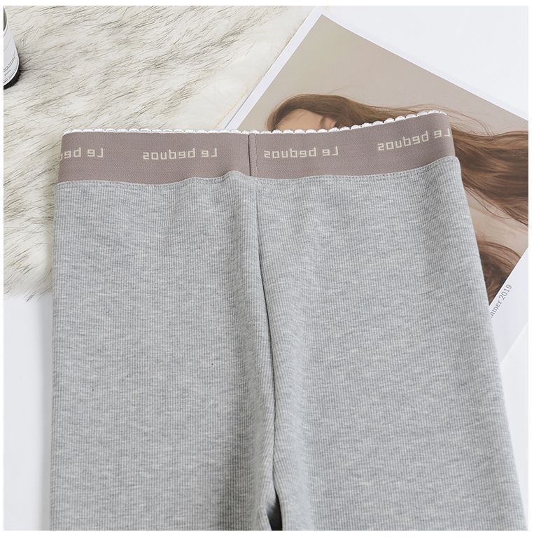 Everose - Geborduurde fleece-gevoerde legging