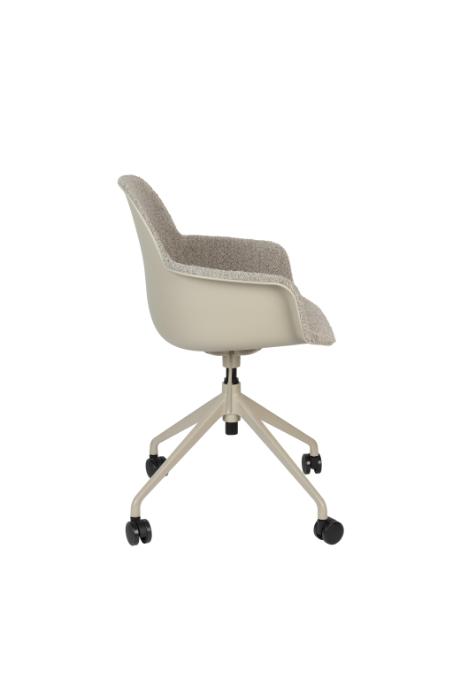 Zuiver Albert Kuip bureaustoel met armleuning taupe