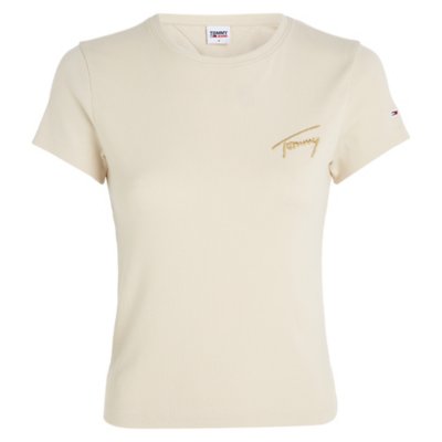 Tee-shirt à manches courtes femme Tjwby Gold Signature TOMMY HILFIGER