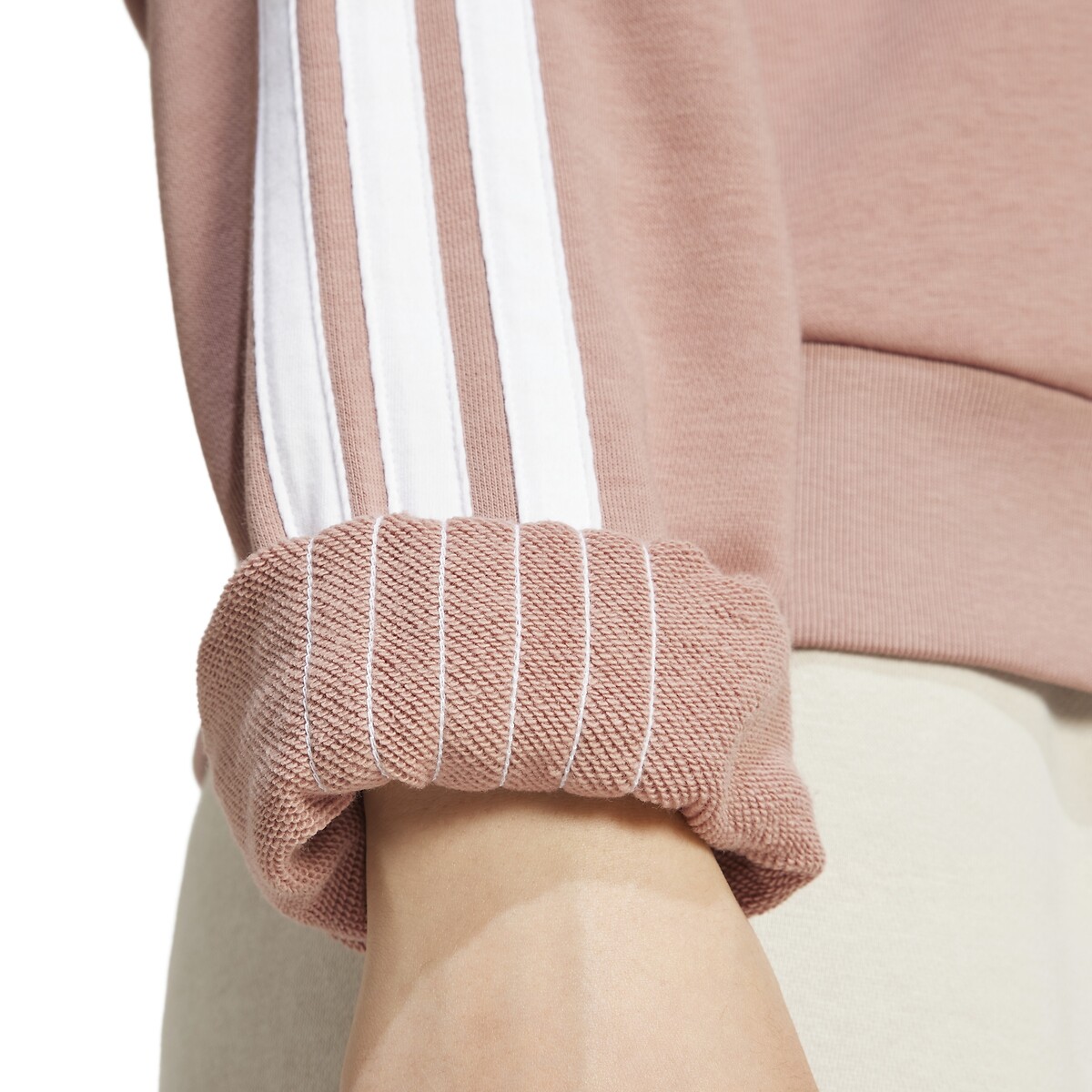 ADIDAS SPORTSWEAR<br>Suéter de gola redonda Essentials com 3 listras