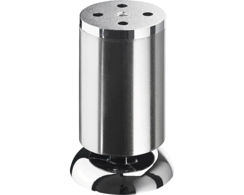 Meubelpoot Ø 50 mm, H 100-110, roestvrij staalkleur
