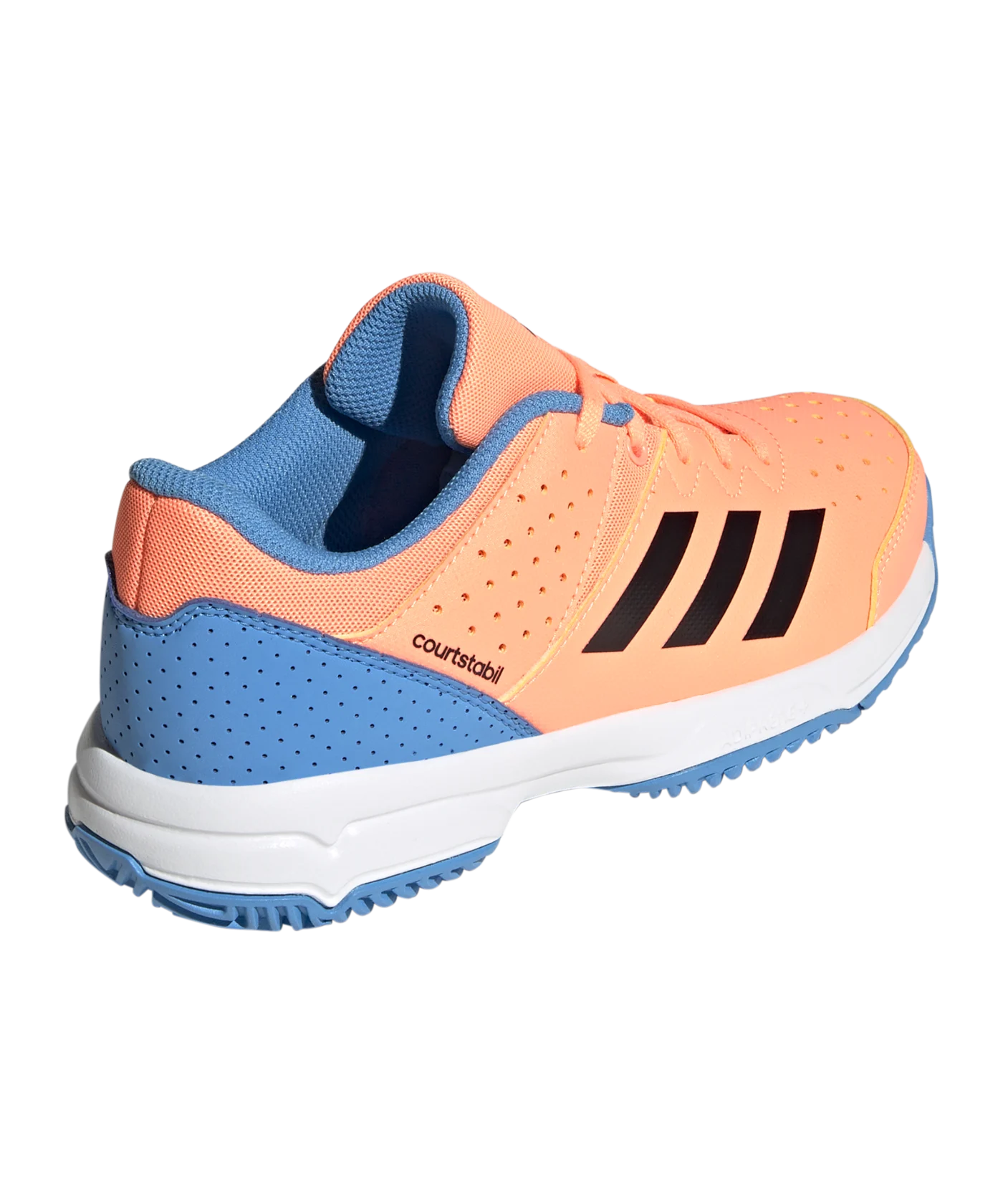 adidas Court Stabil Training Kids Orange Blau