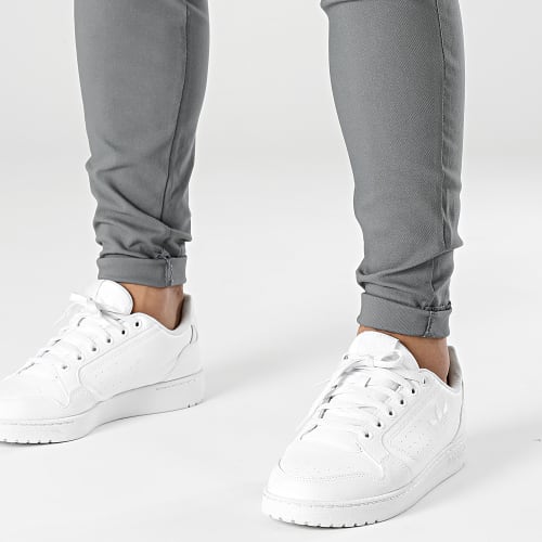 Lot De 2 Pantalons Chino Gris Bleu Marine