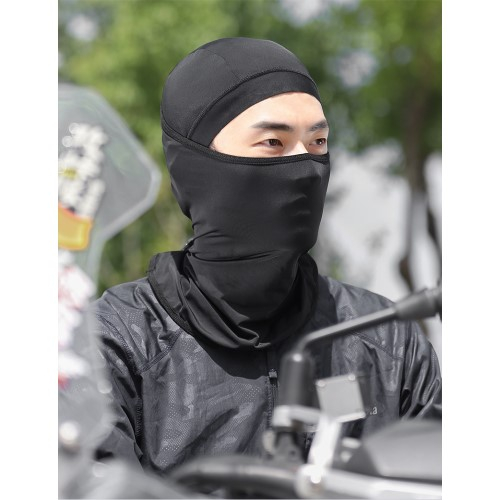 Atmungsaktive Ski Sturmhaube Motorrad Halstuch Kälte   UV Gesichts Schutzmaske - Schwarz