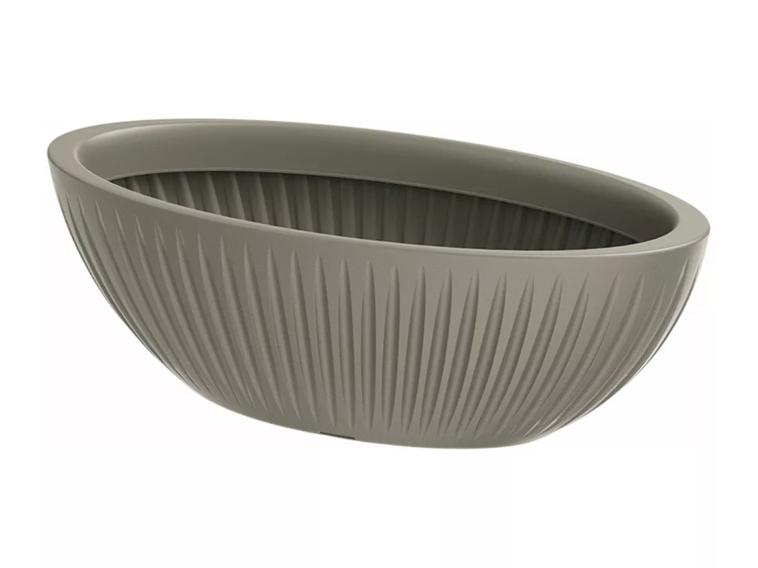 Pot ovale Latia 58x24x20 moka