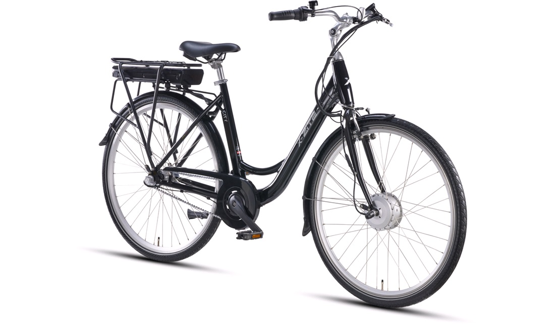 El-cykel City 36V-10,4Ah 3-gear sort