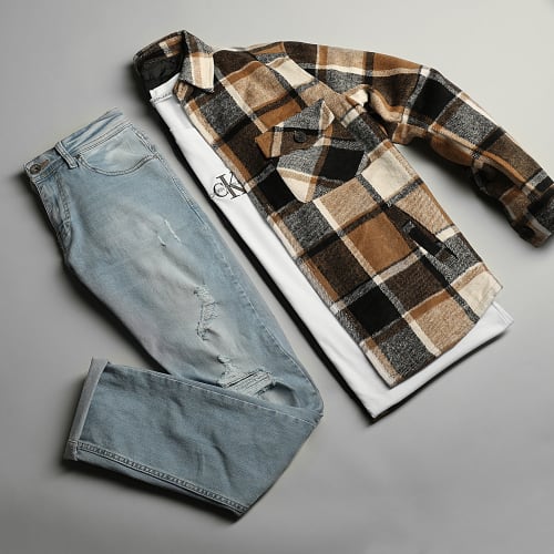 Jean Slim Fit Avec Déchirures 1869 Bleu Wash