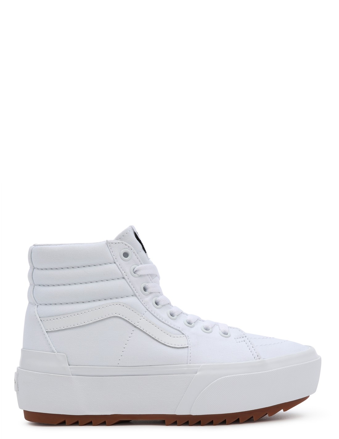 vans Sneakers montantes compensées femme sk8-hi stacked blanc