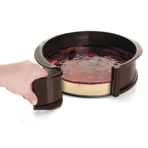 Moule rond 25 cm en silicone avec fond amovible Lacor