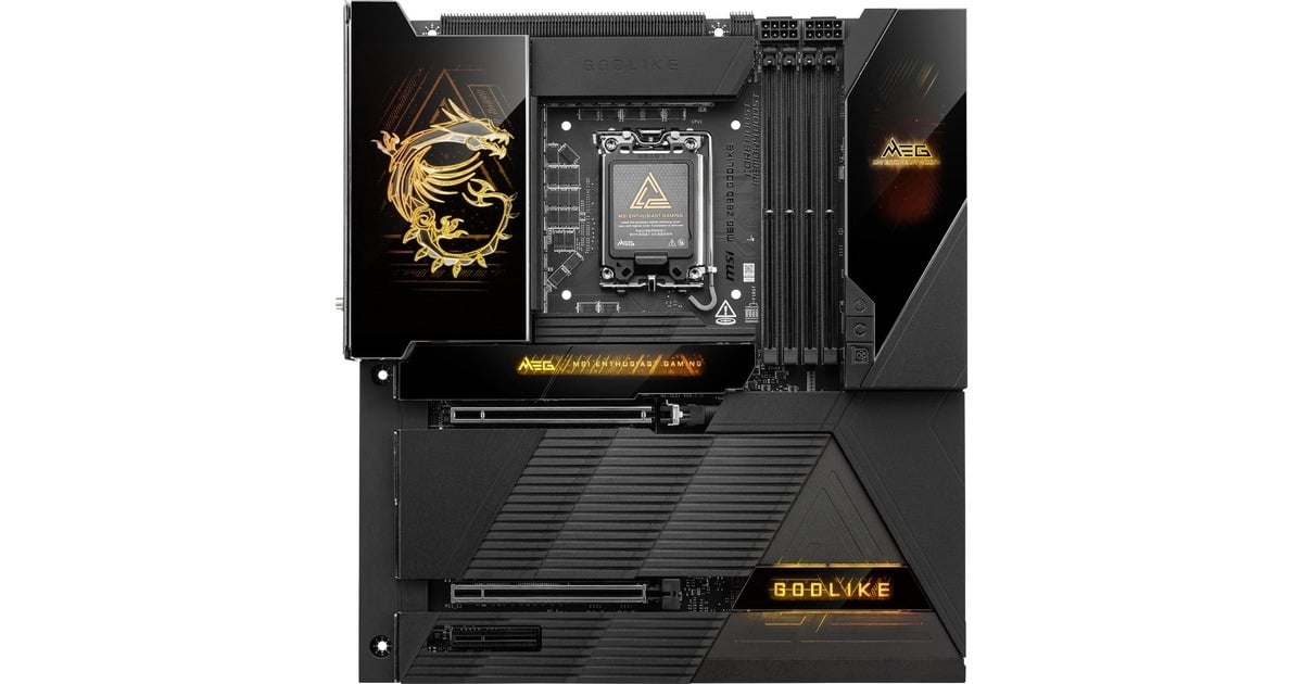 MSIMEG Z890 GODLIKE socket 1851 moederbord  (Zwart, RAID, 10Gb-LAN, 5Gb-LAN, WLAN, BT, Sound, E-ATX)