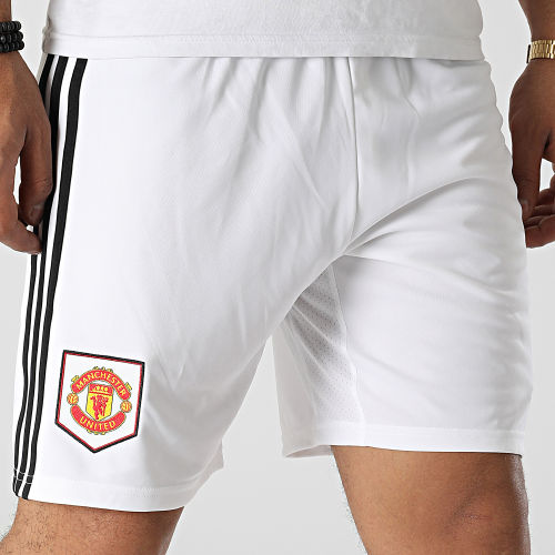 Short Jogging A Bandes Manchester United H13888 Blanc