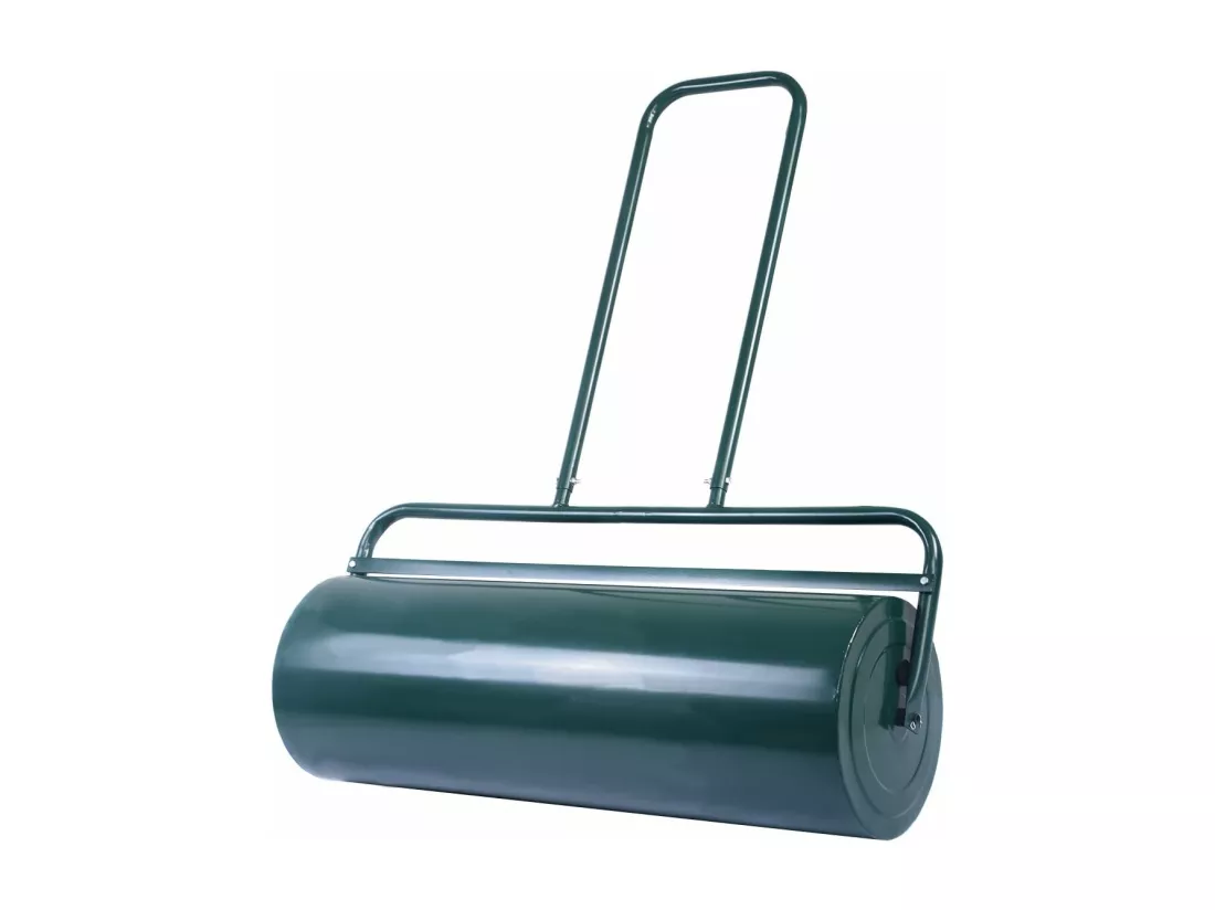 Rouleau à Gazon de Jardin avec Volume 63 L Ø du Rouleau : 30 CM Largeur 60 CM en Acier de Couleur Vert