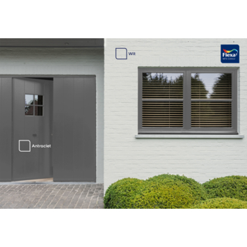 Flexa Strak in de Lak buitenlak hoogglans antraciet 750 ml