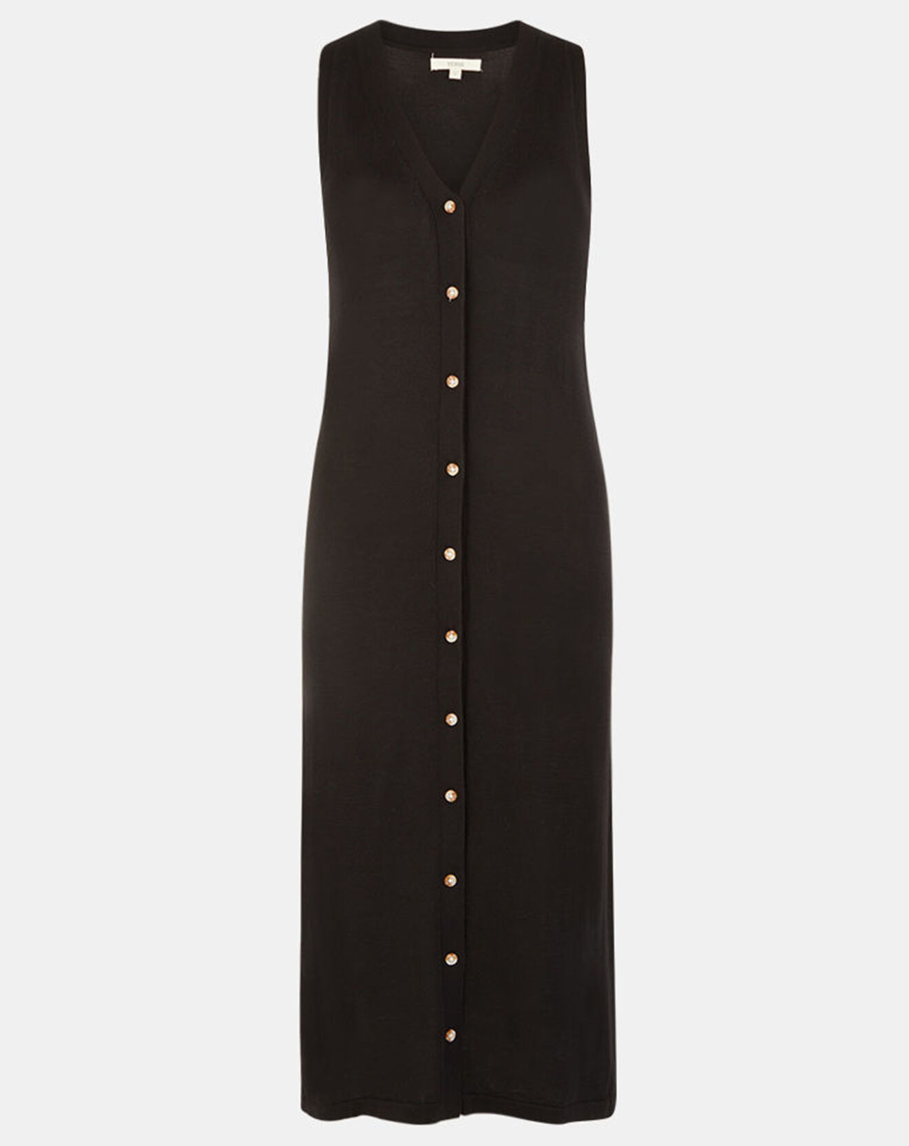 Yerse Robe en maille fine Aloe noire