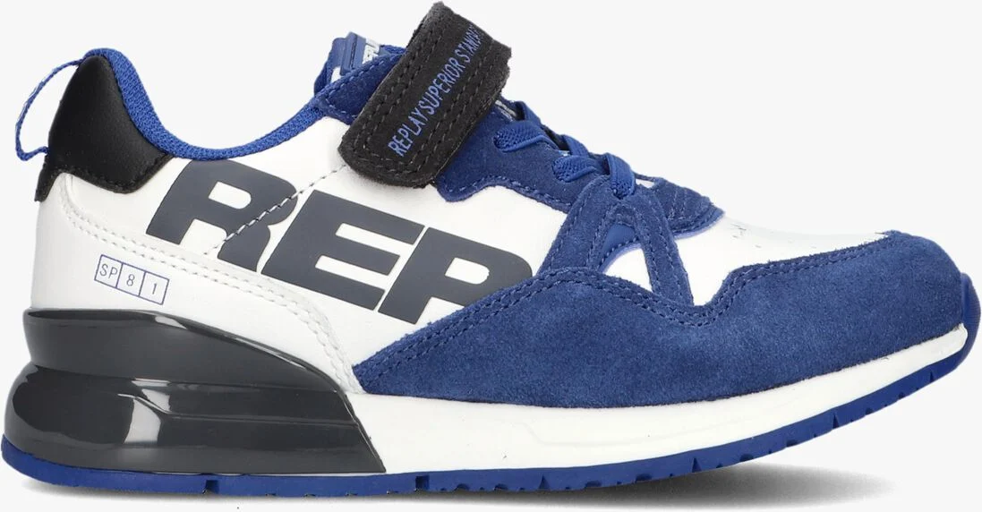 REPLAY blauwe replay lage sneakers shoot jr8