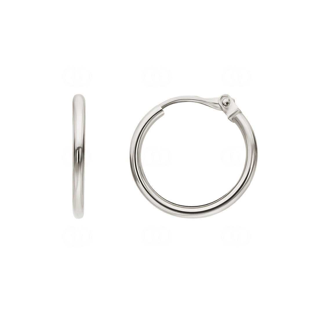 Kreolen 750/18 K Weissgold 1.2mm Ø 12mm