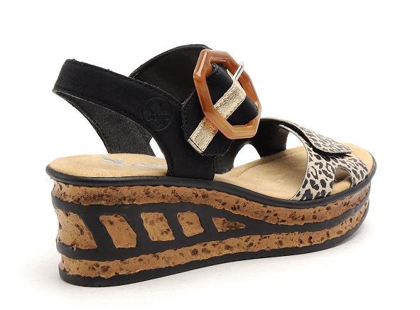 Rieker nu pieds talons femme 68176 noir