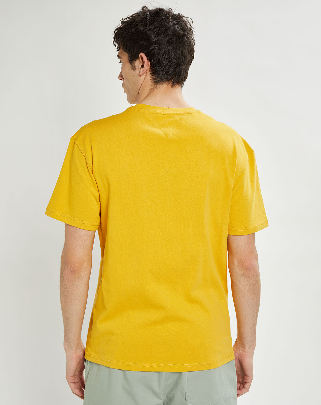 Tommy Jeans T-Shirt Tommy Badge jaune