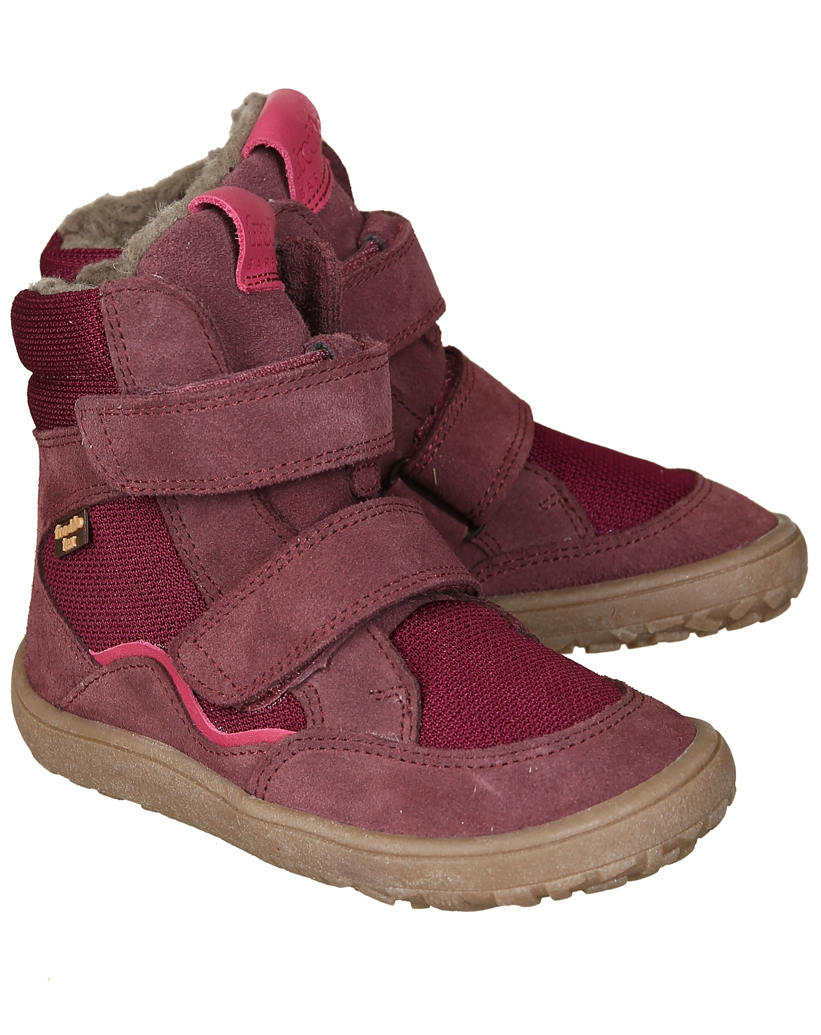 Klettboots BAREFOOT TEX gefüttert in bordeaux