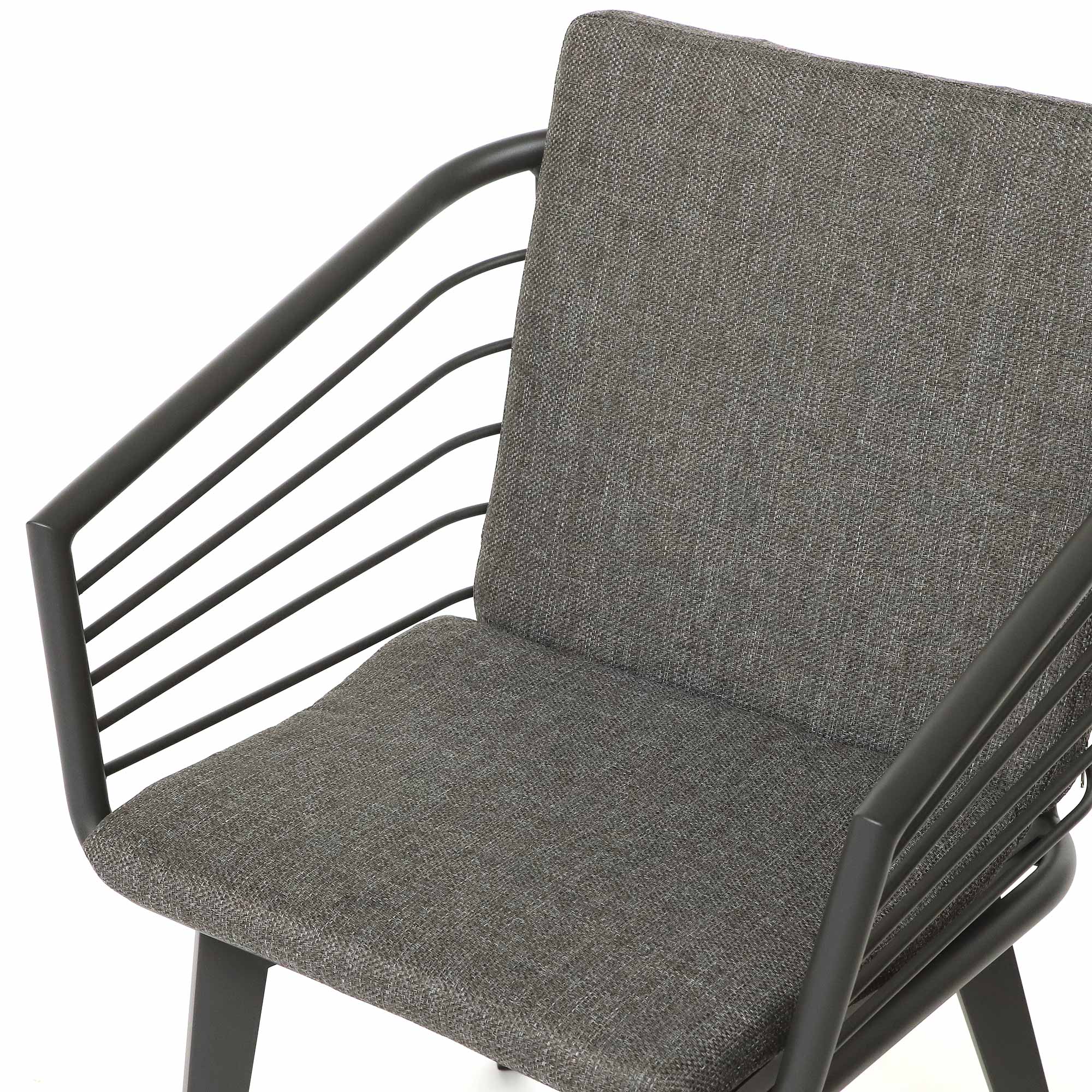 Armsessel 'Leevsen' aus Aluminium, anthrazit, B 56 cm, L 60 cm, H 76 cm günstig bestellen