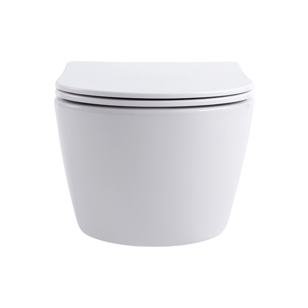 Sanigoods Willow hangend toilet met softclose sluiting wit mat