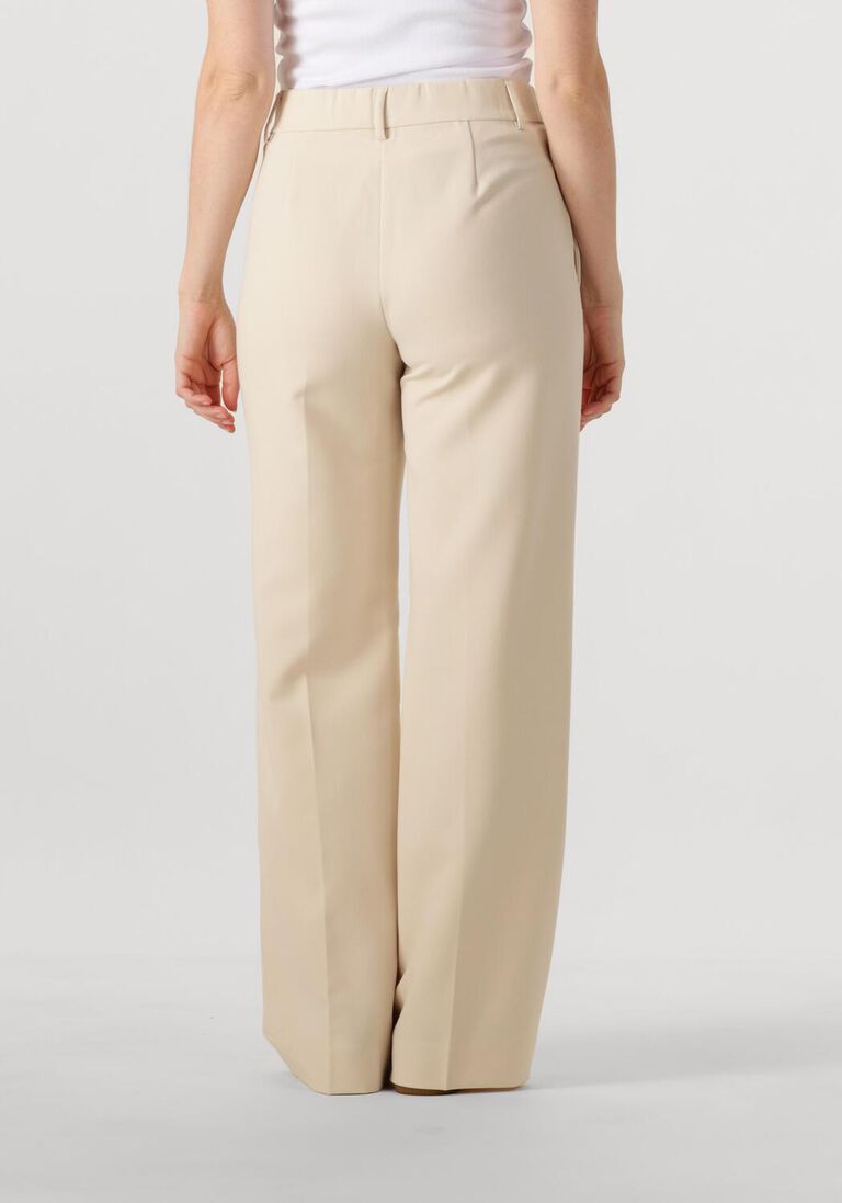 beige co'couture wijde broek vola long wide pant