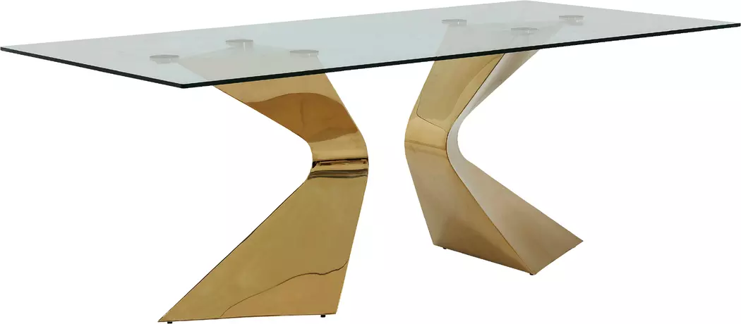 Esstisch Gloria Gold 200 x 100 cm