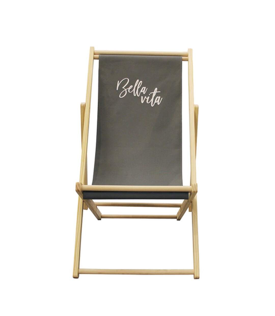 Chilienne en bois design Bella vita Lola - Gris