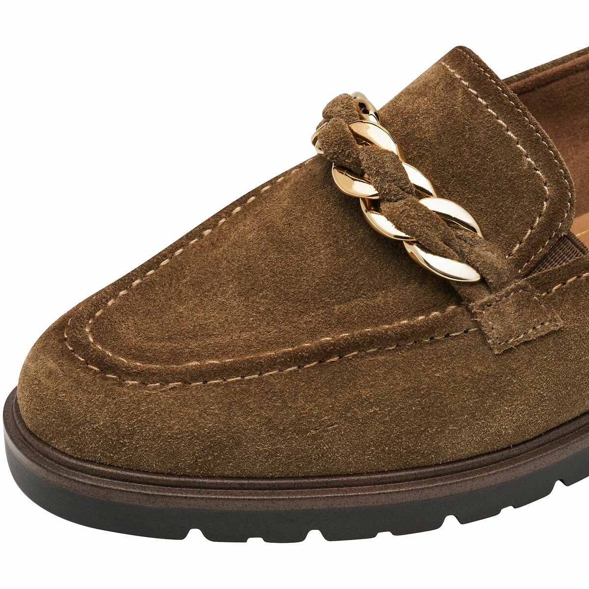 TAMARIS<br>Mocassins em leer