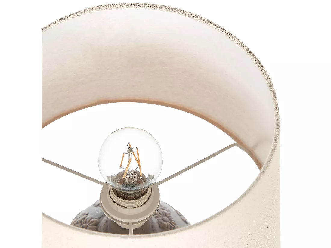 Lampe à poser FERREY Céramique Gris