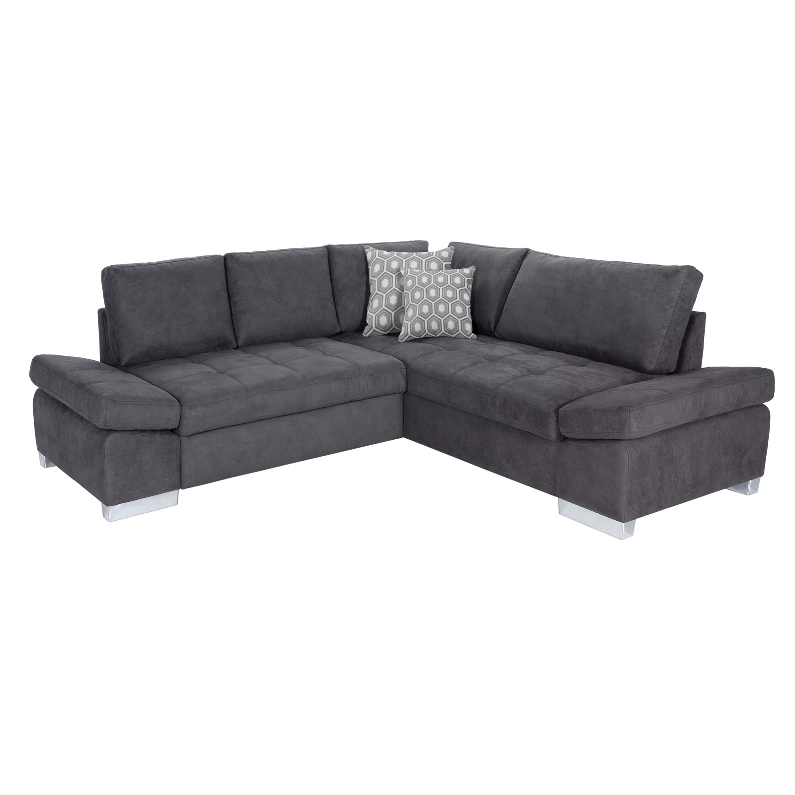 Ecksofa - basalt - Liegefunktion links
