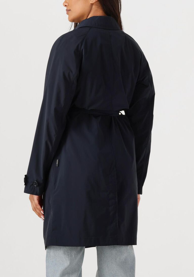 donkerblauwe woolrich parka's summer trench