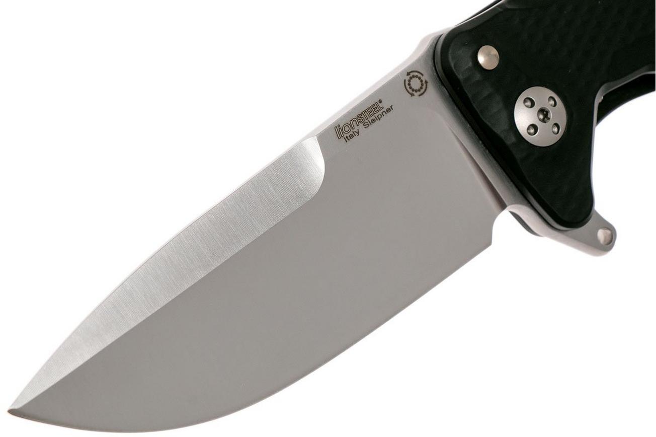 LionSteel SR11 Aluminum Black, satin blade, SR11 A BS zakmes