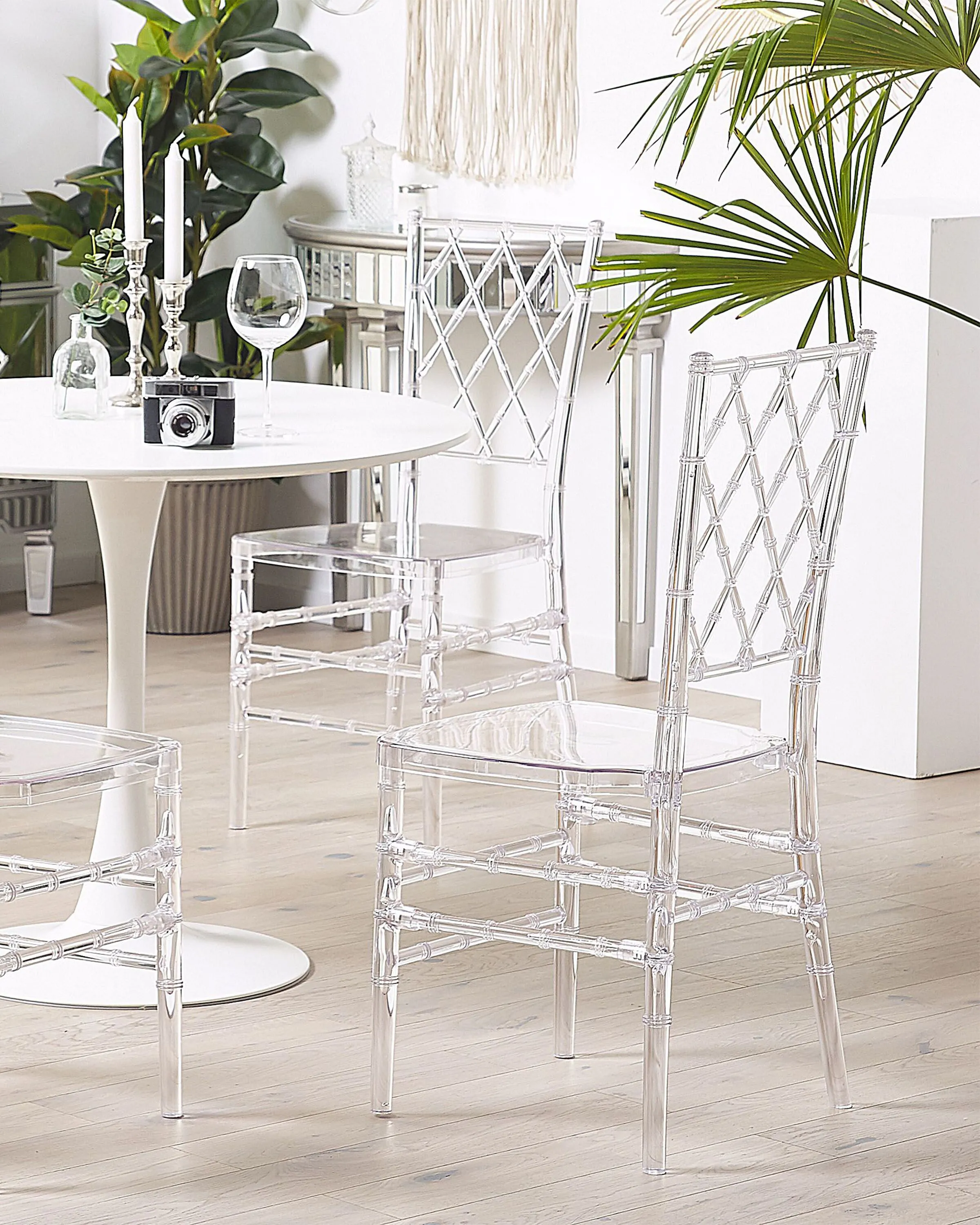 Set van 2 eetkamerstoelen CLARION Transparant