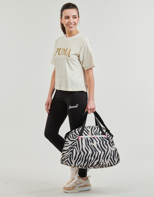 Puma - PUMA SQUAD GRAPHIC TEE - Beige
