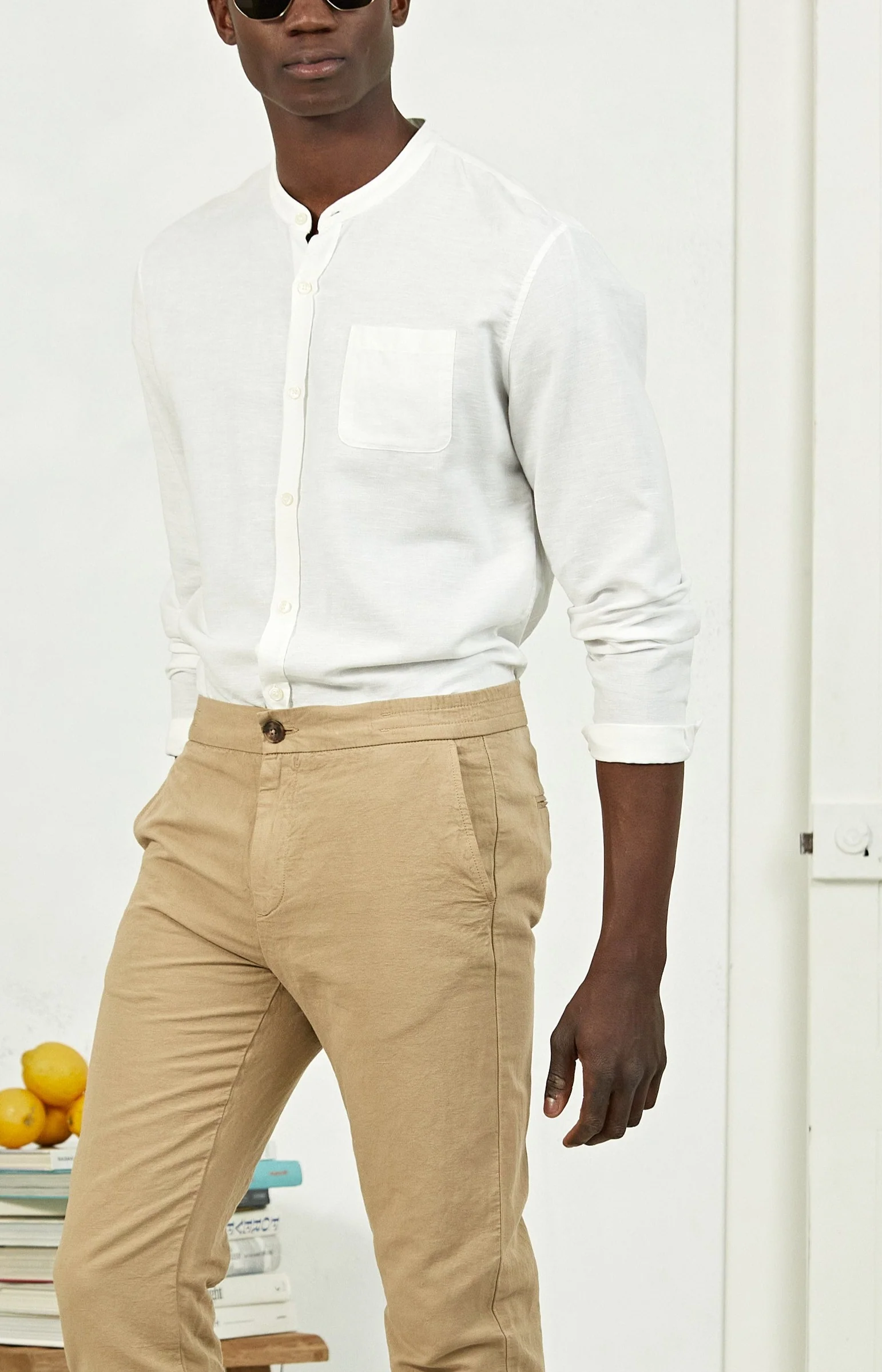 Chemise en lin Willis Blanc