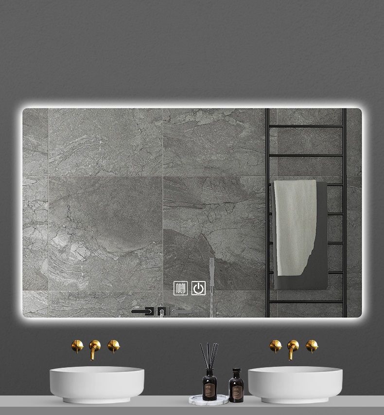 Sanigoods Queen spiegel met verlichting en verwarming 100x60cm
