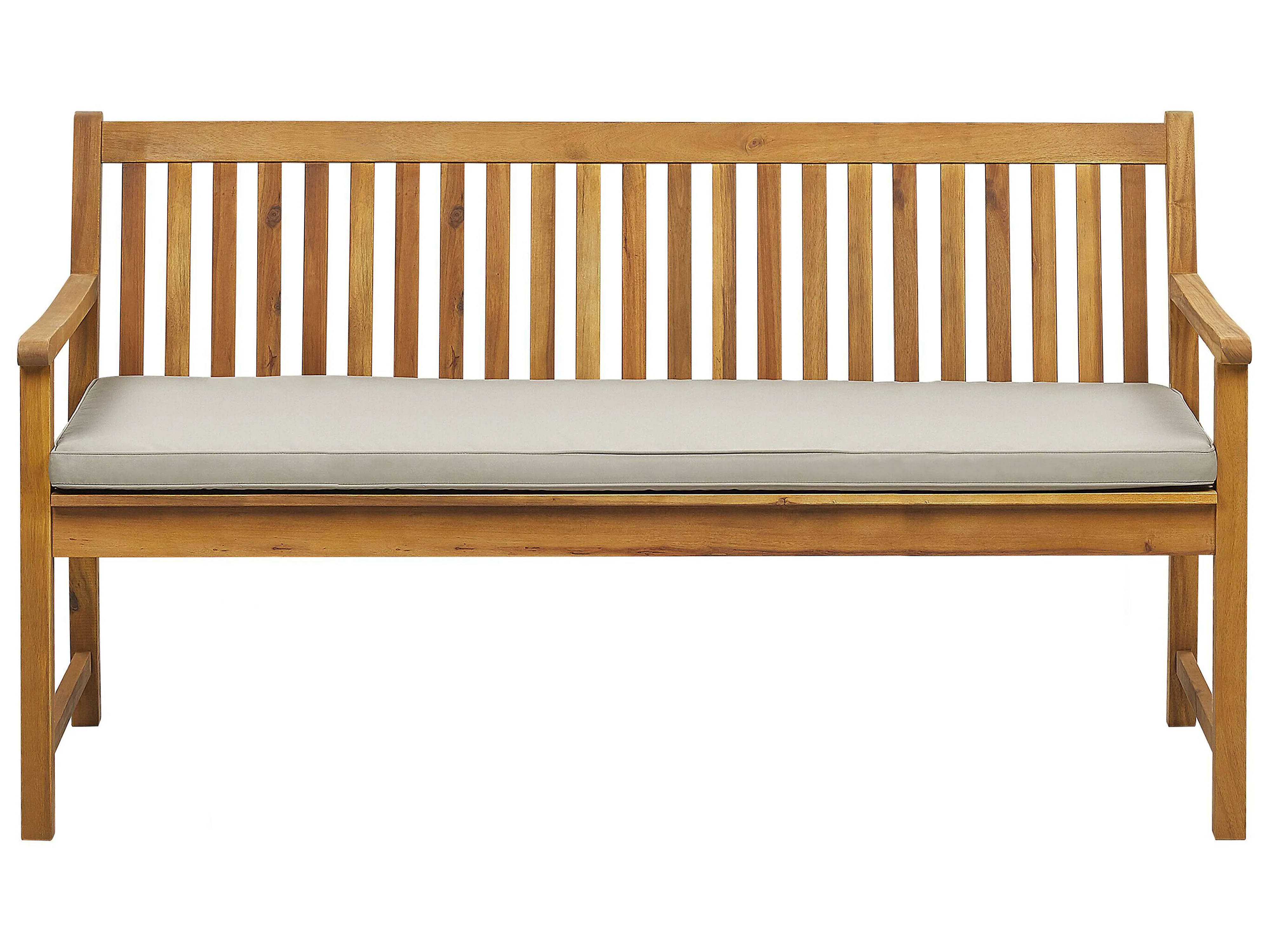 Tuinbank met zitkussen VIVARA 160 cm Gecertificeerd acaciahout Beige