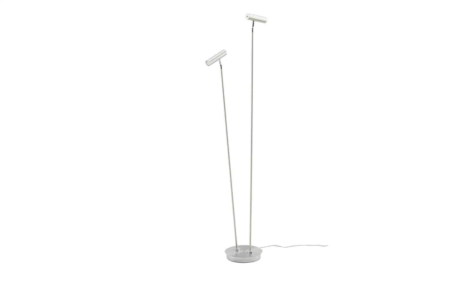 HELL-höllisch gutes Licht LED-Stehleuchte, 2-flammig, Nickel-matt