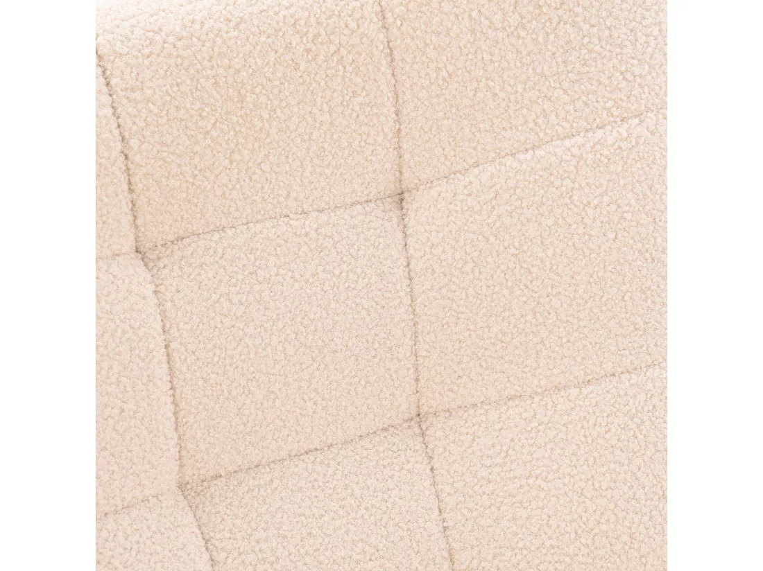 Fauteuil à Bascule Adulte - Chaise à Bascule d'extérieur Ergonomique - pour Salon - Jardin - Chambre - Beige