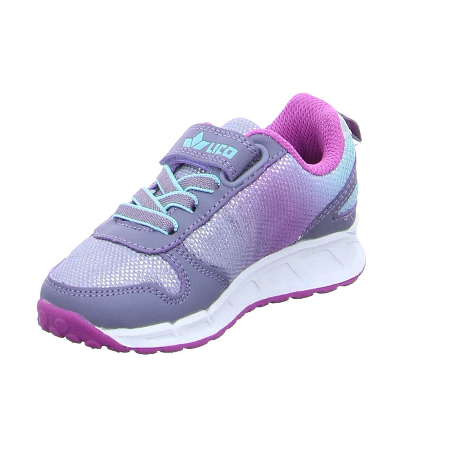 LICO Kleinkinder-Halbschuh Klett Violette Recycelte Materialien  Blinki