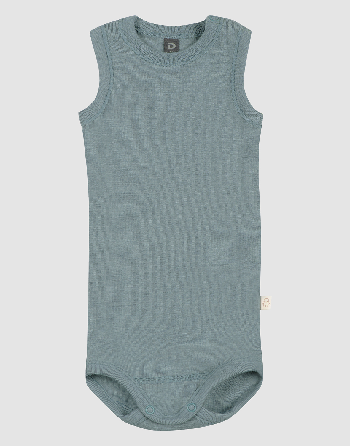 Romper zonder mouw van merinowol voor baby's