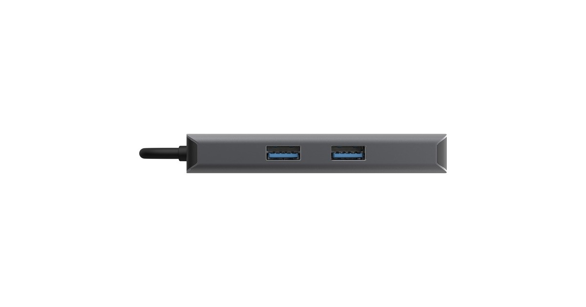 Sitecom6-in-1 USB-C LAN Multiport dockingstation  (Grijs)