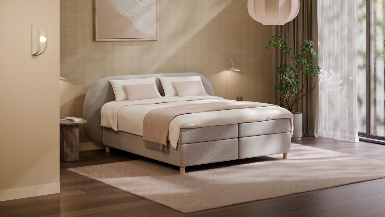 Boxspring Flow - Wool look off white