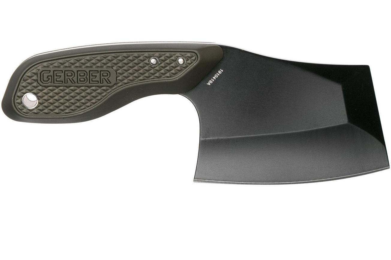 Gerber Tri-Tip Mini Cleaver Green Black 31-003728 vast mes
