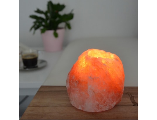 ZEN AROME - Lampe à poser Bougeoir en cristal de sel himalaya rock 1kg