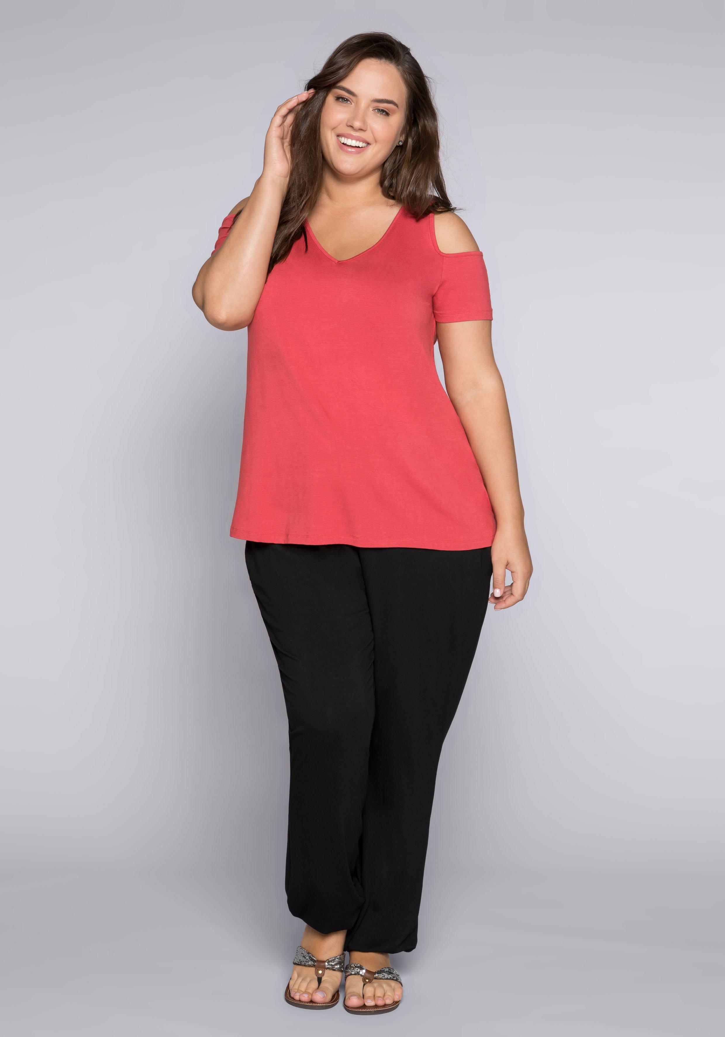 Jerseyhose mit breitem Smokbund