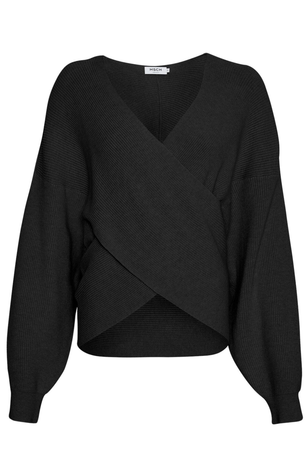 MSCH Copenhagen Mschzinelle Rachelle Wrap Pullover black