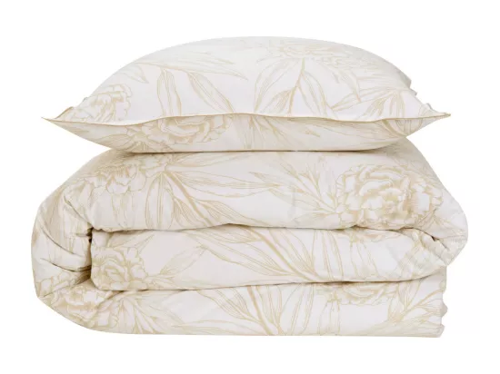 Parure de lit 2 personnes en satin de coton réversible 240x220cm