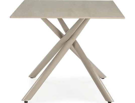 CONCEPT1 - Table Tori 180 x 90 x 76 cm céramique beige